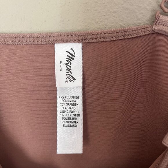 Mapale Womens Nude Low Back Knee Length Shapewear Size‎ Small - Picture 6 of 7